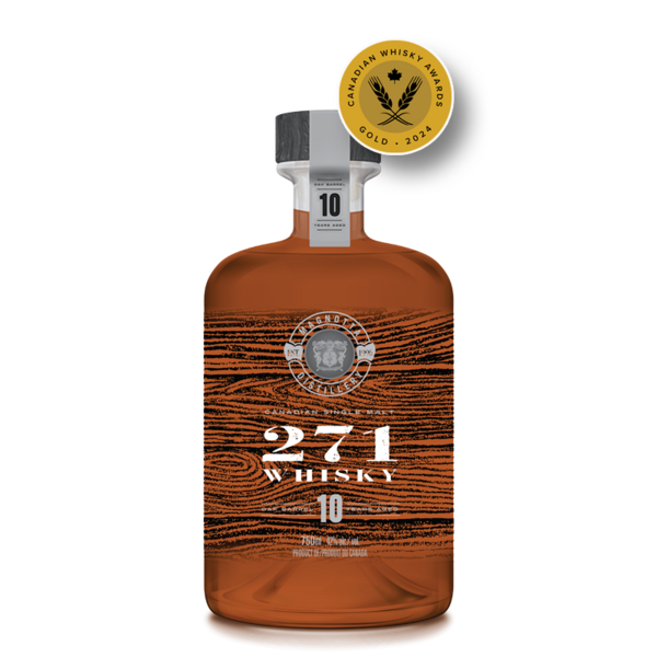 Canadian Single Malt 271 Whisky Oak Barrel 10 Years Aged